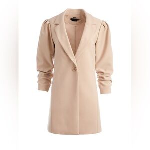 NWT ALICE & OLIVIA WENONA RUCHED PUFF SLEEVE BLAZER